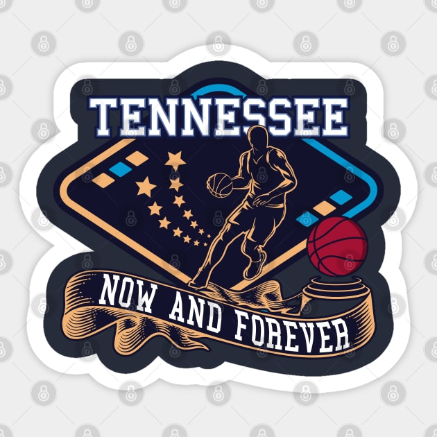 TENNESSE BASKETBALL | STYLISH 2 SIDED Sticker by VISUALUV